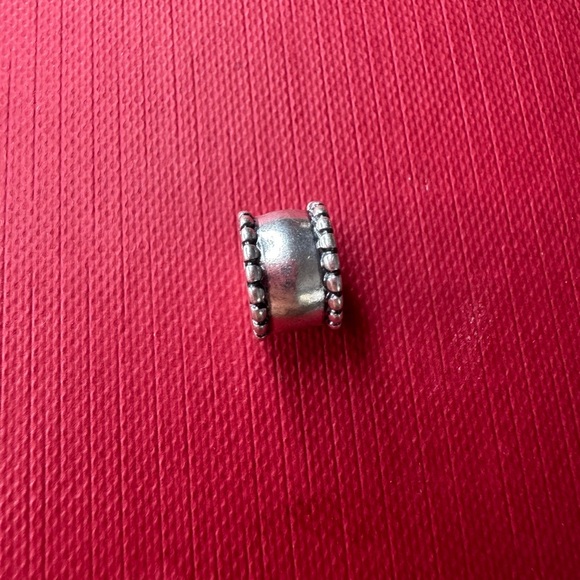 Pandora Silver Round Beaded Clip Charm - Picture 1 of 3